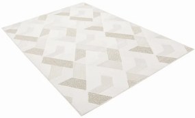 Koberec Kenitra G242A geometrický / trojuholníky, krémový / béžový
