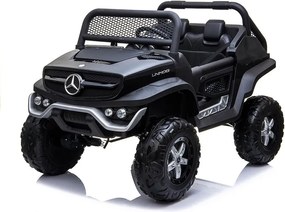 LEAN CARS Elektrické autíčko Mercedes Unimog čierne