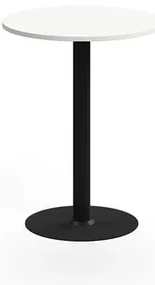 Barový stôl ALVA, Ø700x900 mm, HPL, čierna/biela