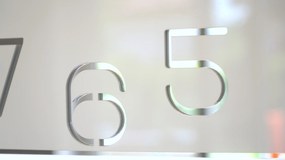 Dekorstudio Moderné nástenné hodiny DIGIT biele