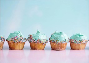 Sklenený obraz cupcakes (70x50 cm)