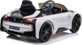 LEAN CARS Elektrické autíčko BMW i8 Coupé, biele