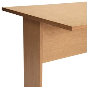 Pracovný stôl s doskou v dubovom dekore 70x140 cm Forma – Hübsch