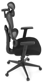 Autronic BONTEC Kancelárska stolička, synchrónny mechanizmus, čierna látka, KA-Q8203 BK Farba: Čierna