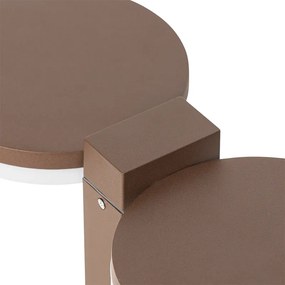Stojaca vonkajšia lampa hrdzavohnedá 50 cm vrátane LED 2-svetlo IP44 - Esmee