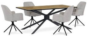 Autronic BONTEC Jedálenská stolička, béžová, látka, HC-522 CRM2 Farba: Šedá