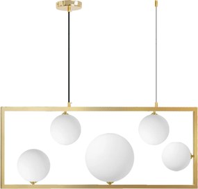 Toolight Toolight, stropné svietidlo 5xE27 APP1020-5CP, zlatá, OSW-05558