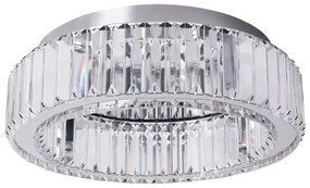 Toolight Toolight, krištáľové stropné svietidlo 50cm, 30W, 4000K, 1401lm, APP1744-C, chrómová, OSW-09308