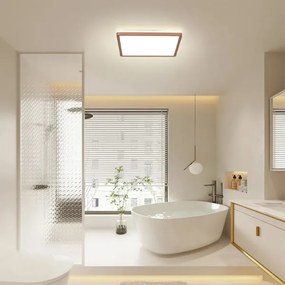 Brilagi - LED kúpeľňové stropné svietidlo ULTRA SLIM LED/24W/230V 42x42 cm ružovo-zlaté IP54