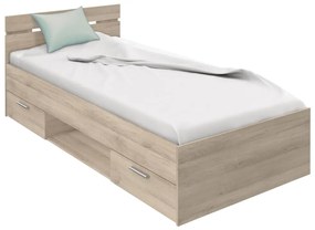 IDEA nábytok Multifunkčná posteľ 90x200 MICHIGAN dub