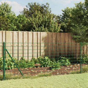 Drôtený plot s kotviacimi hrotmi zelený 1,1x25 m 154138