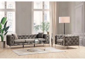 Tmavosivá zamatová pohovka 237 cm Como – Balcab Home