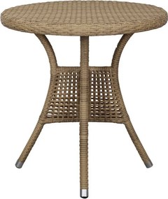 Vonkajší bistro stôl La Rochelle s výpletom - Ø 70*74 cm