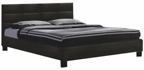Manželská posteľ 160 cm Mivory (čierna) (s roštom). Vlastná spoľahlivá doprava až k Vám domov. 779309