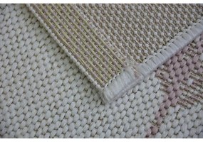 Kusový koberec Kvietky krémovo ružový 140x200cm