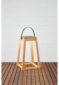 Hnedý vonkajší solárny LED lampáš na USB (výška 54 cm) Nordic – Markslöjd