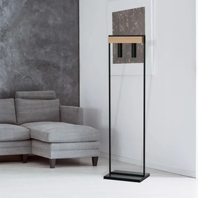 Stojacia lampa WEST 2xGU10/25W/230V čierna