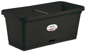 STEFANPLAST Hrantík samozavlažovací Natural flower 80cm, antracit