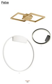 Redo 01-2817 - LED Stmievateľné nástenné svietidlo FEBE LED/24W/230V zlatá