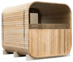 M-SPA - Záhradná sauna štvorcová 240 cm x Ø 210 cm
