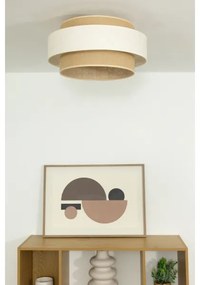 Stropné svietidlo BOHO 1xE27/60W/230V pr. 40 cm krémová/juta