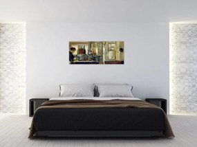 Obraz - Style of Edouard Manet, Bon Bock Cafe, reprodukcia (120x50 cm)
