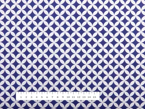 Biante Bavlnený záves Sandra SA-241 Tmavo modré Maroko 150x150 cm