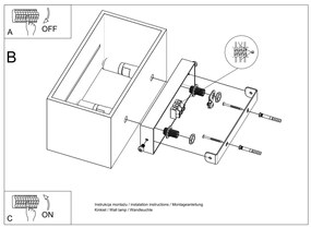 Nástenné svietidlo Lobo Maxi, 1x čierne kovové tienidlo
