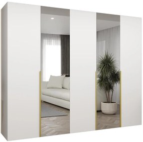 Skriňa Alicante II 250 biela/zlatá