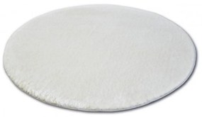 Luxusný kusový koberec Shaggy Azra smetanový kruh 100cm
