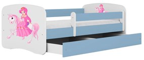 Detská posteľ Babydreams princezná a poník modrá