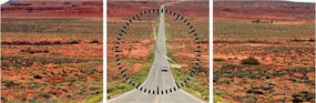 Obraz - U.S. Route 163 (s hodinami) (90x30 cm)