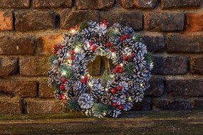 DECOLED LED dekoratívna reťaz s kvapkami na batérie, teplá biela, 2 m