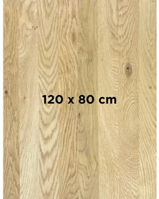DUBLINO OAK STANDART 25 MM - MASÍVNA STOLOVÁ DOSKA 120 x 80 cm