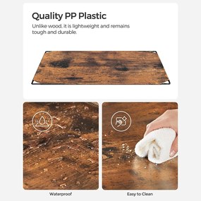 Modulárny policový systém, botník, 10 priehradiek, rustikálny hnedý