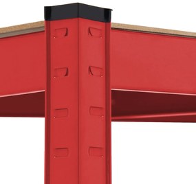 InternetovaZahrada Regál 180x90x40 cm - červený