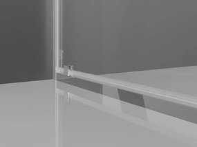 Mexen Exo, dvojité krídlové sprchové dvere 80x200 cm, 6mm číre sklo, chrómový profil, 8182-080-000-01-00