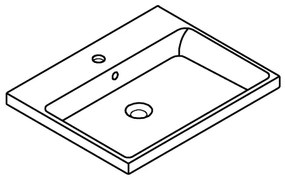 GROHE 3947900H - Umývadlo CUBE CERAMIC 600 × 490 mm keramika/biela