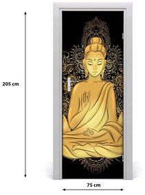 Samolepiace fototapety na dvere Budda i mandala 75x205 cm
