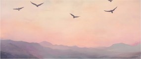 Obraz - Hejno vtákov II. (120x50 cm)