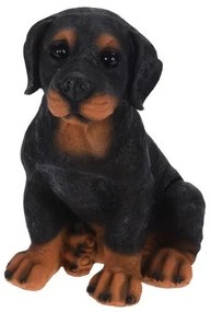 Dekoračný pes Rotvajler 27 cm