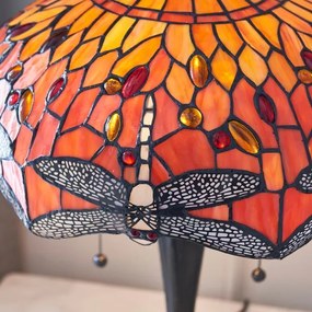Endon 64093 - Stolová lampa Tiffany DRAGONFLY 2xE27/60W/230V priemer 41 cm