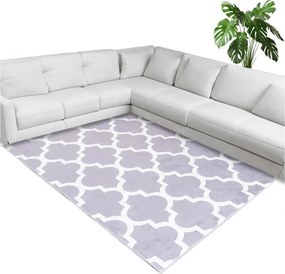 Protišmykový koberec NOVO maroko sivý