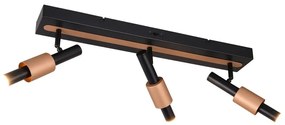 Čierne/v bronzovej farbe LED bodové svietidlo 20,5x63 cm Ikaris – Trio Select