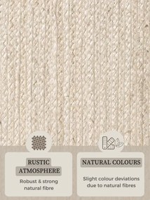 Koberec Hanse Home Jute Braided Rangpur naturálny / slonia kosť ovál
