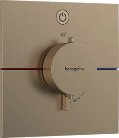 Hansgrohe ShowerSelect Comfort E, termostat pod omietku pre 1 spotrebič, kartáčovaný bronz, HAN-15571140