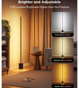 Govee - LED Stojacia lampa Smart MATTER LED RGBICWW Wi-Fi + DO