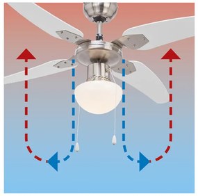 LIVARNO home Stropný ventilátor s LED svietidlom  (100363122)