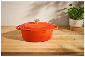 Silvercrest®  Liatinový pekáč, 4,8 l (oranžová)  (100393103)