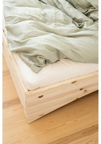 Dvojlôžková posteľ z borovicového dreva bez čela 140x200 cm v prírodnej farbe Orbit – Karup Design